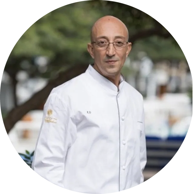 Kamel Dahmani in chef whites